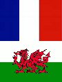 Drapeau france-pays de galles